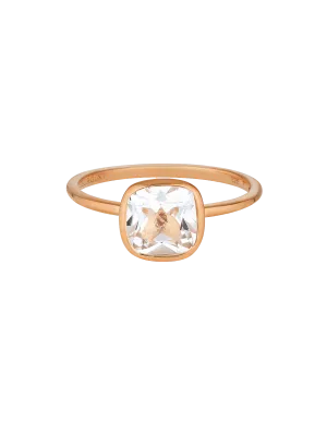 Georgini Doros Ring w/ White Topaz - Rose Gold