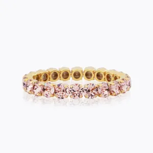 Gold Gia Vintage Rose Crystal Stud Bracelet