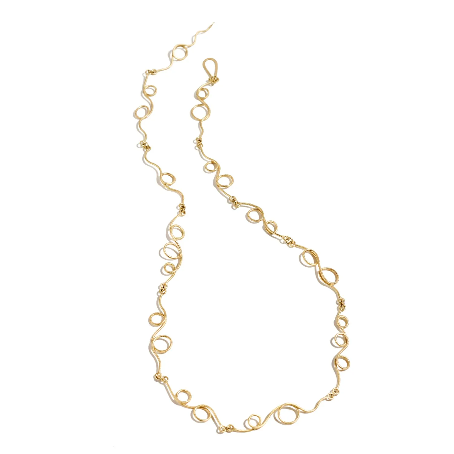 Gold Scribble Necklace