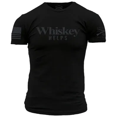 Grunt Style Whiskey Helps Tshirt (Black)