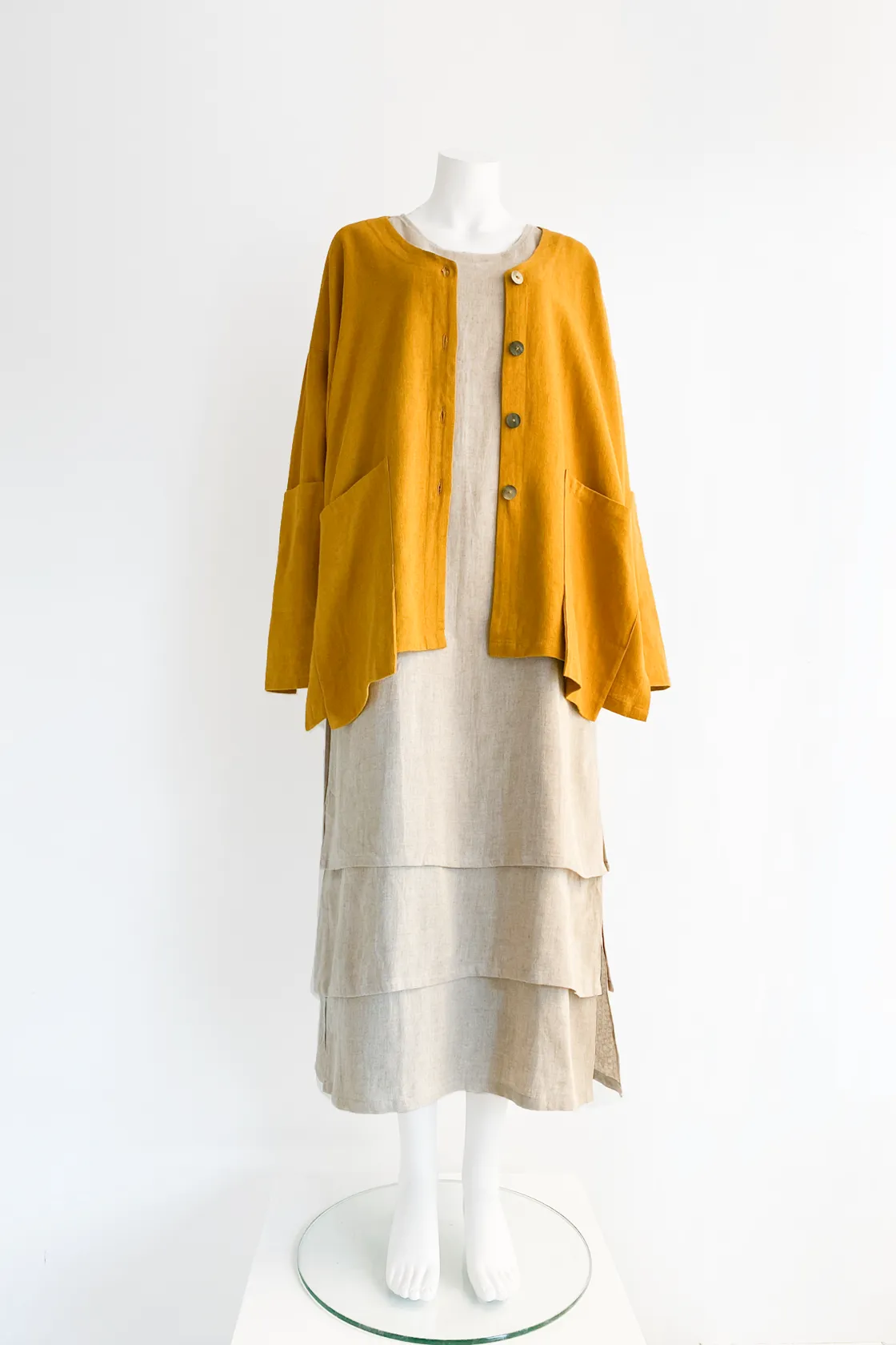 Hanging Pocket Jacket in Topaz Roma