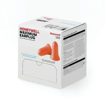 Honeywell Howard Leight MAX1 PRE-SHAPED FOAM EAR PLUGS W/O CORD 33