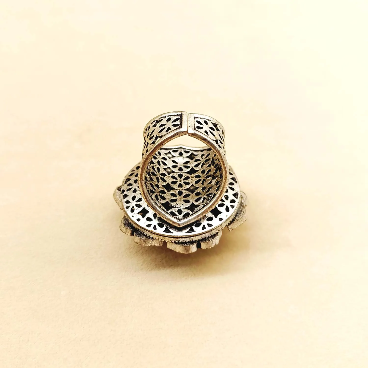 Indira Rose Pink Stone Boutique Ring