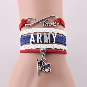 Infinity Love Army Bracelet