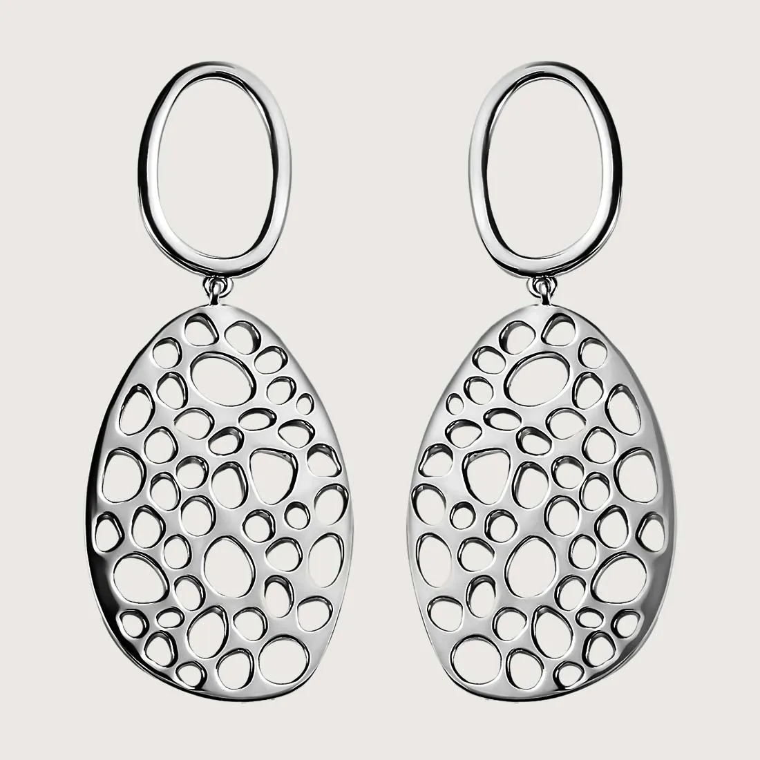 Lattice Double Link Earrings