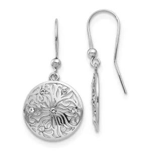 Leslie's Sterling Silver CZ Dangle Earrings