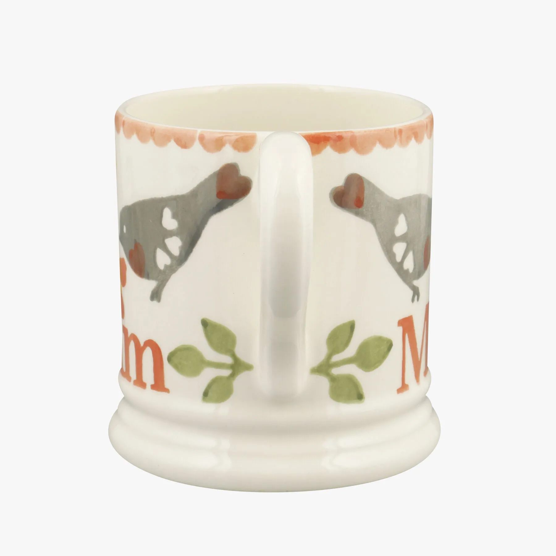 Lovebirds Coral Mum 1/2 Pint Mug