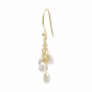 'Luna' Cascading Pearl Earrings