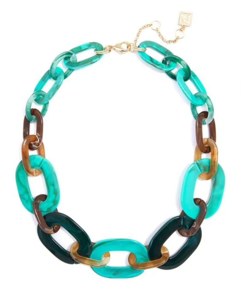 Marbled Links Collar Necklace