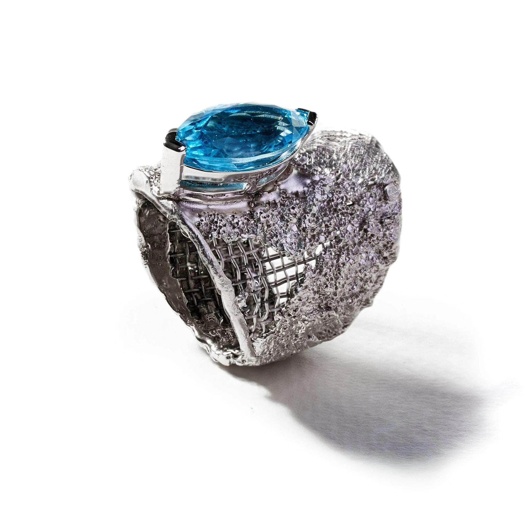 Monaq Swiss Blue Topaz Ring