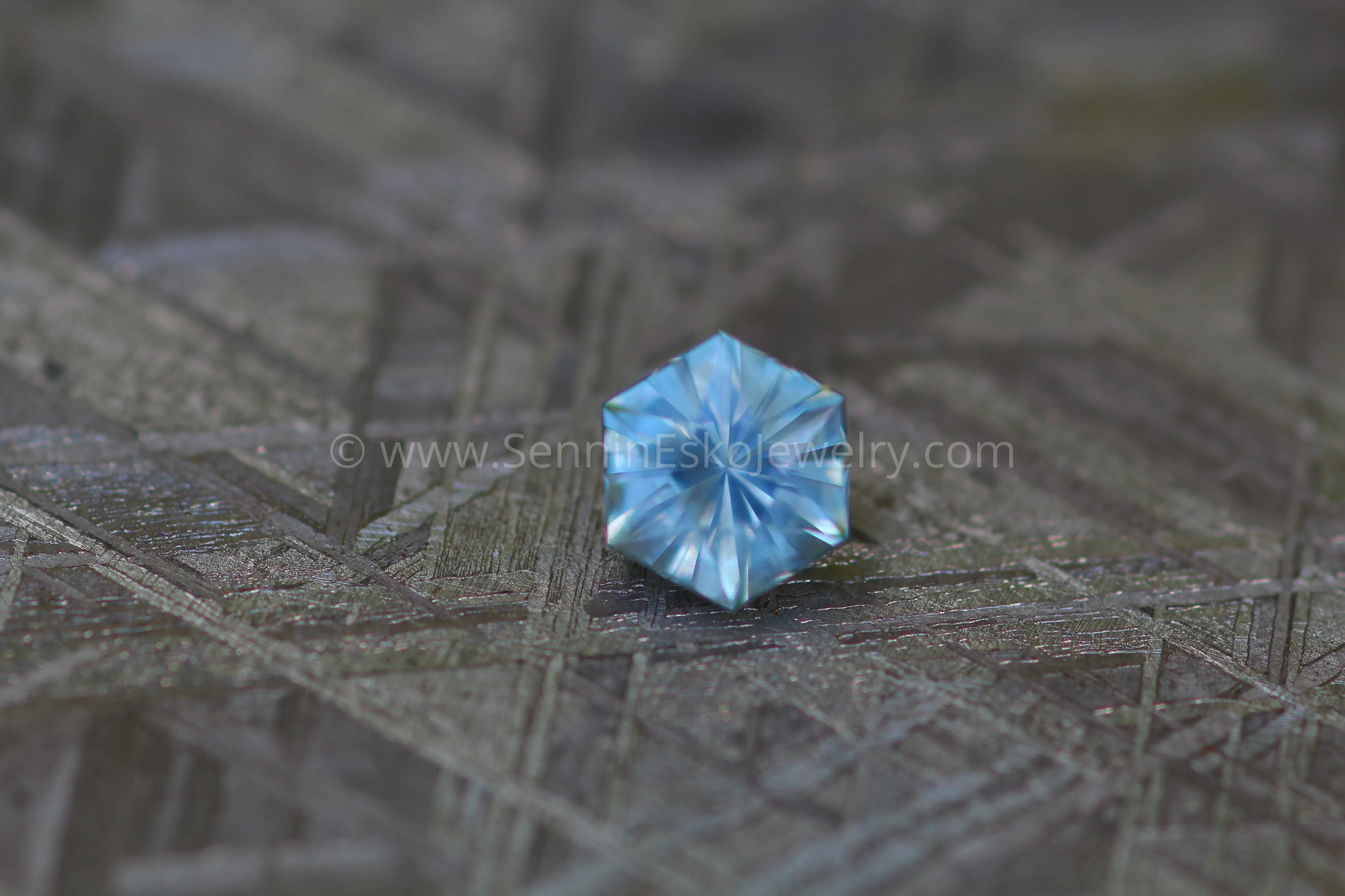 Montana Sapphire 1.24 carat Hexagon -  Precision Cut, 6.2x5.4mm