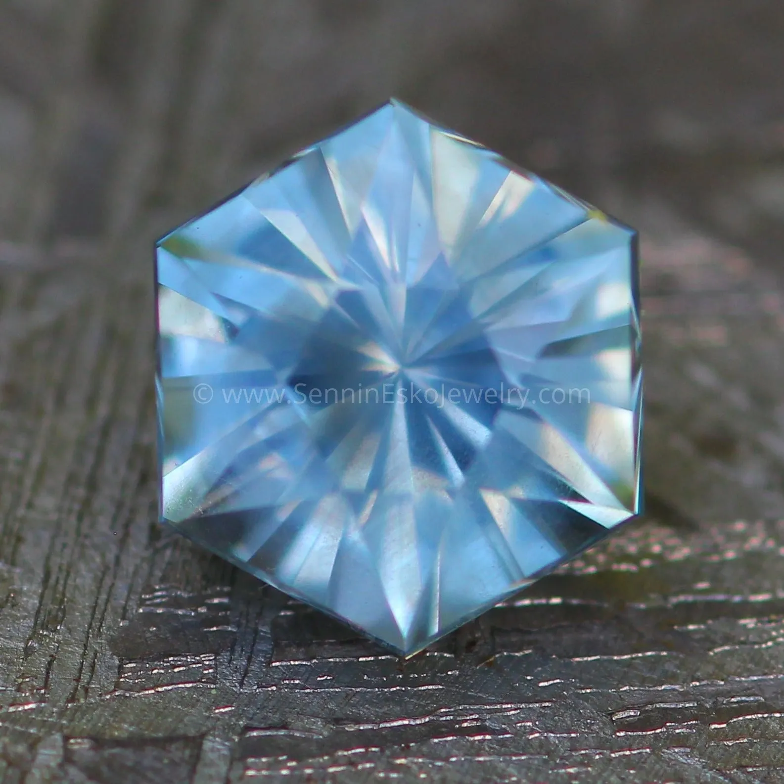 Montana Sapphire 1.24 carat Hexagon -  Precision Cut, 6.2x5.4mm