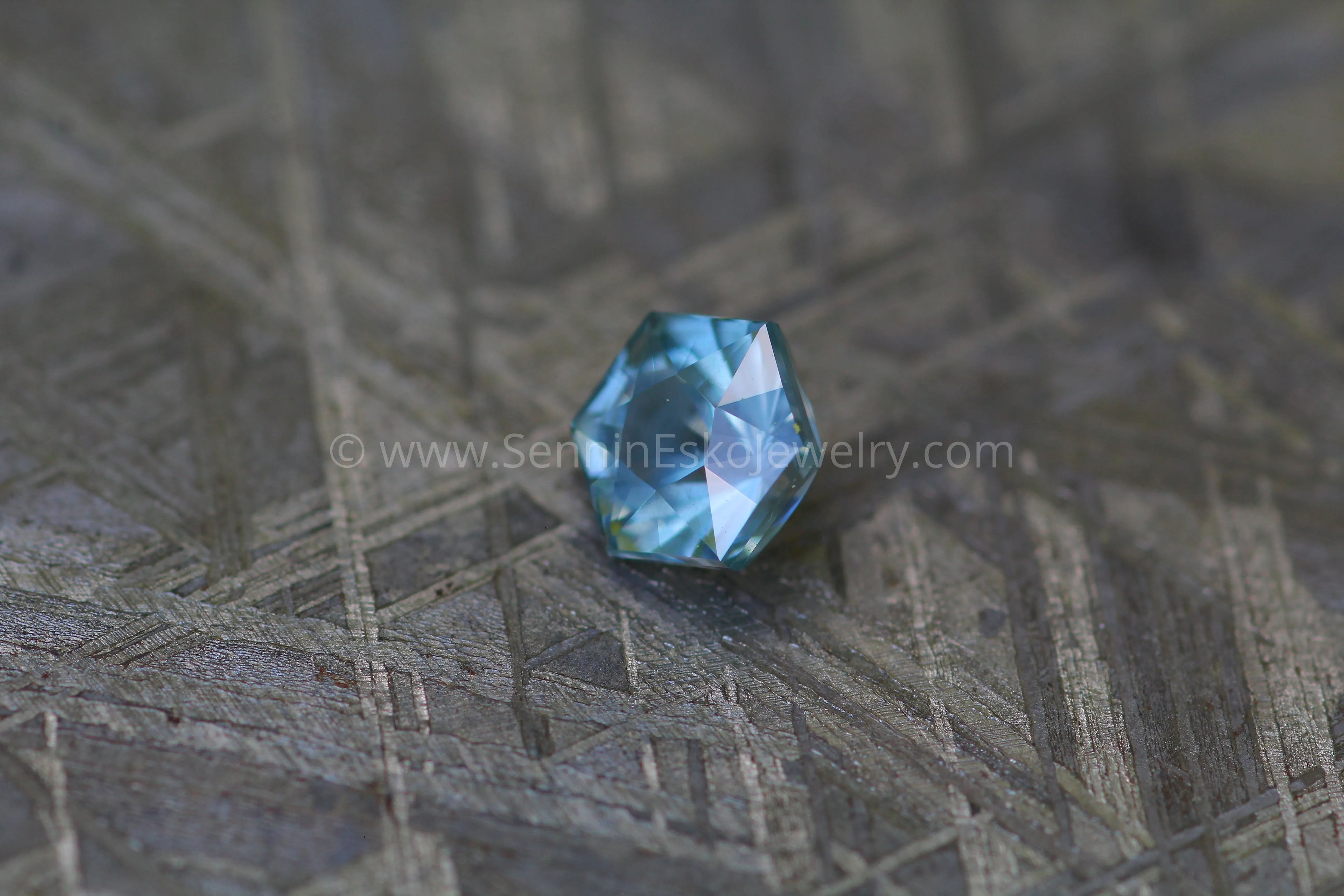 Montana Sapphire 1.24 carat Hexagon -  Precision Cut, 6.2x5.4mm