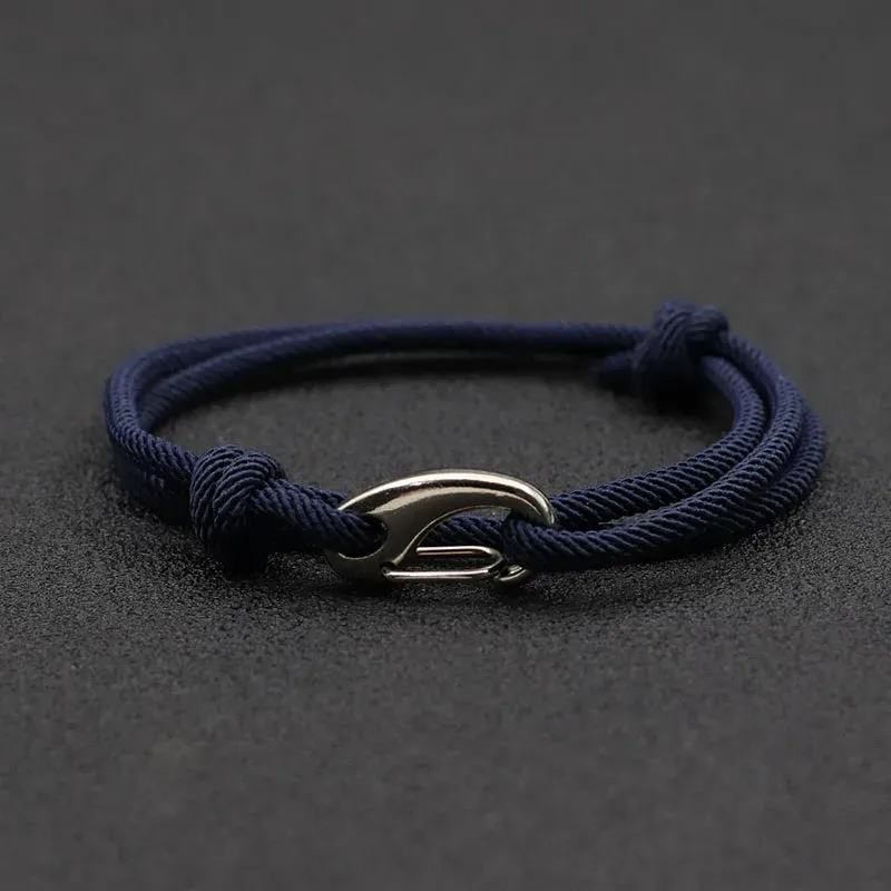 New Adjustable 3mm Thin Cord Bracelet Homme Double Layer Handmade Weaven Rope Braclet Pulseras Hombre Legend Braslet Men Joias