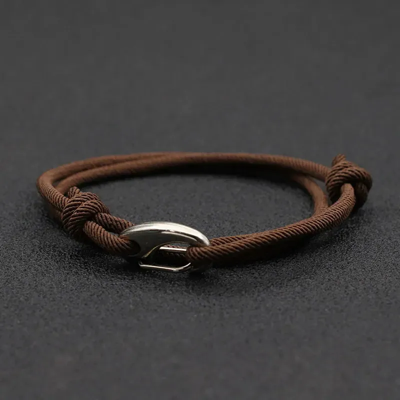 New Adjustable 3mm Thin Cord Bracelet Homme Double Layer Handmade Weaven Rope Braclet Pulseras Hombre Legend Braslet Men Joias