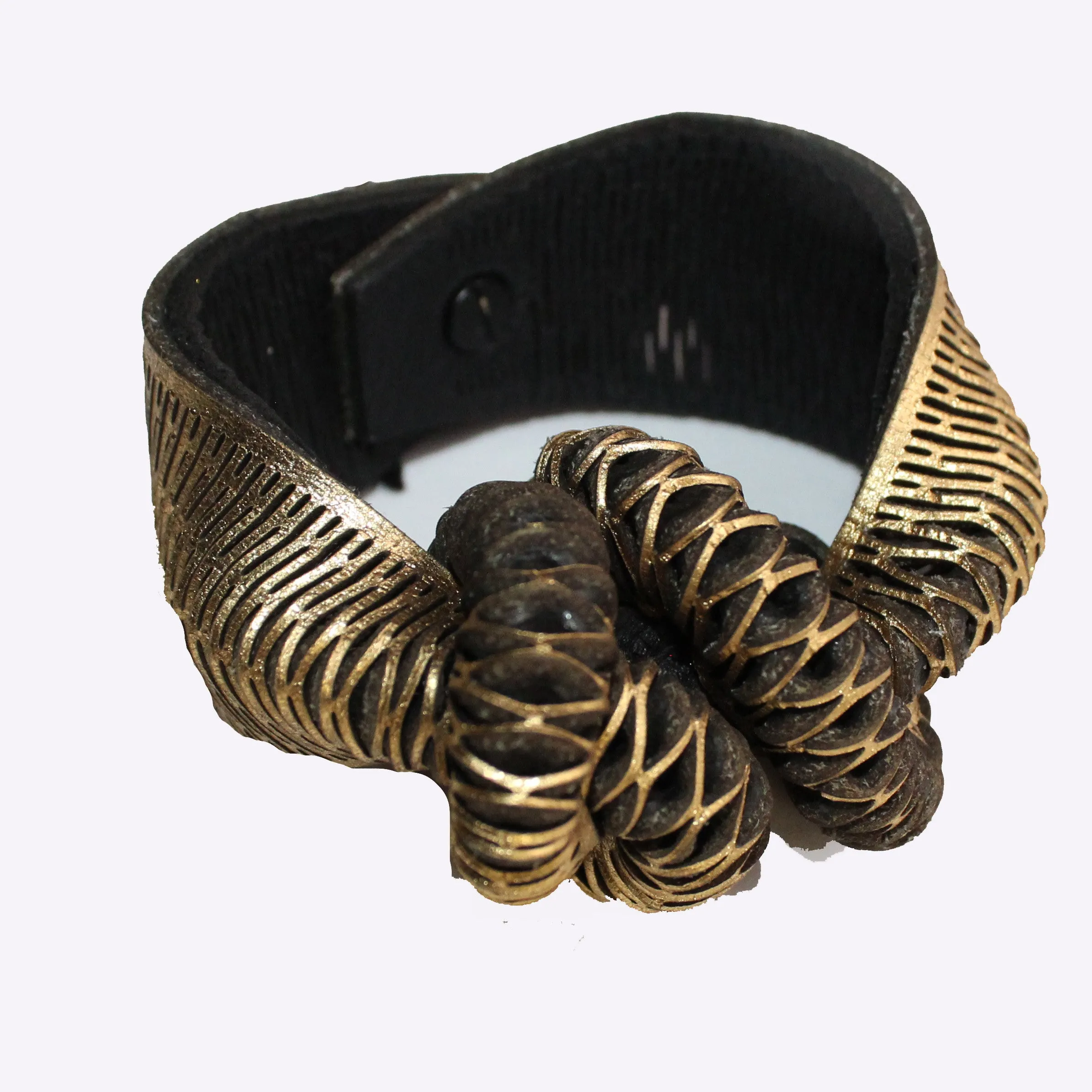 OroPoPo Bracelet, Rattlesnake, Gold