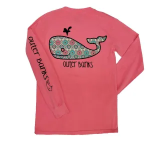 Outer Banks Wish List Whale Long Sleeve T-Shirt