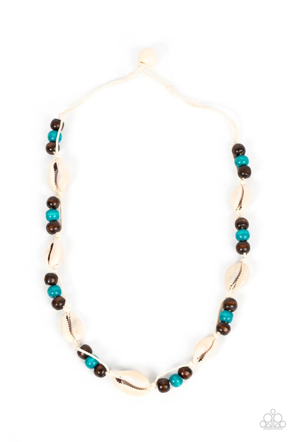 Paparazzi Bermuda Beachcomber Necklace Blue