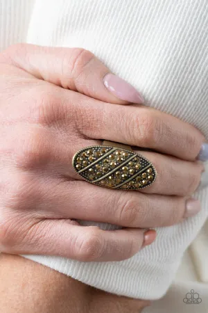 Paparazzi Galactic Glitz Ring Brass