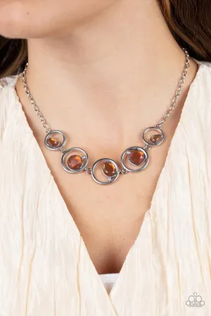 Paparazzi Necklace ~ Big Night Out - Brown