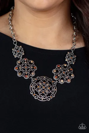 Paparazzi Necklace ~ Royally Romantic - Brown