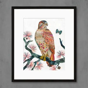 PERCHED IN THE PINES limited edition paper print