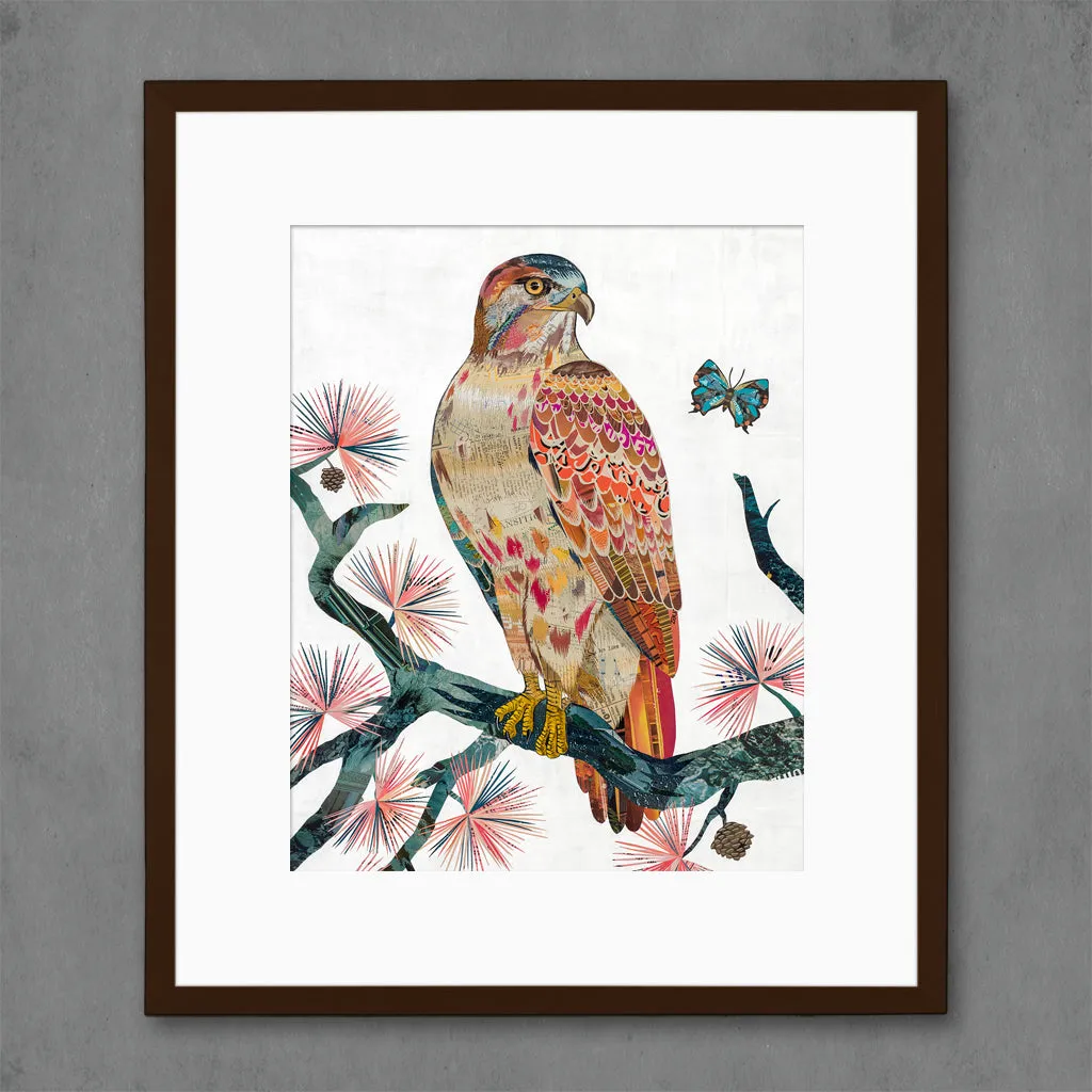 PERCHED IN THE PINES limited edition paper print