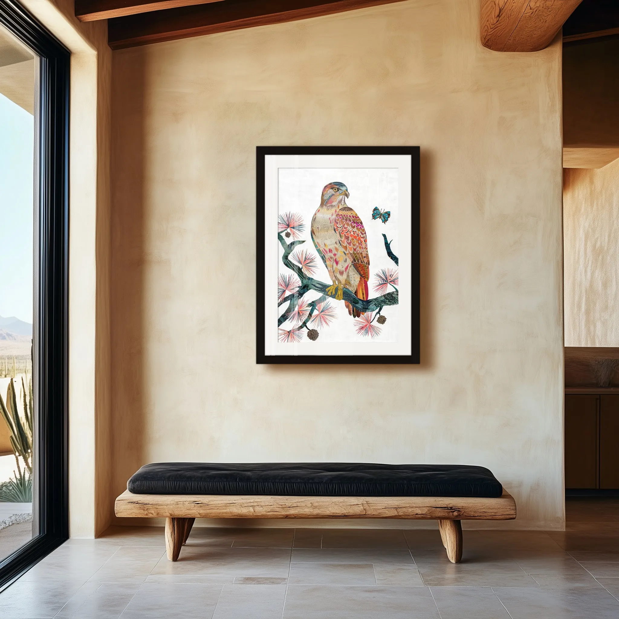 PERCHED IN THE PINES limited edition paper print