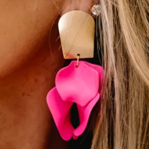 Pleasant Pop Dangle Drop Petal Earrings