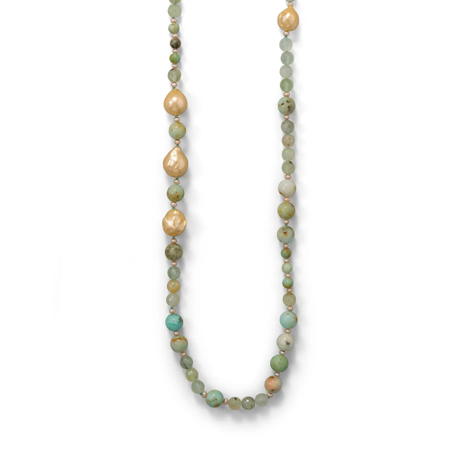 Prehnite Gold Filled Necklace