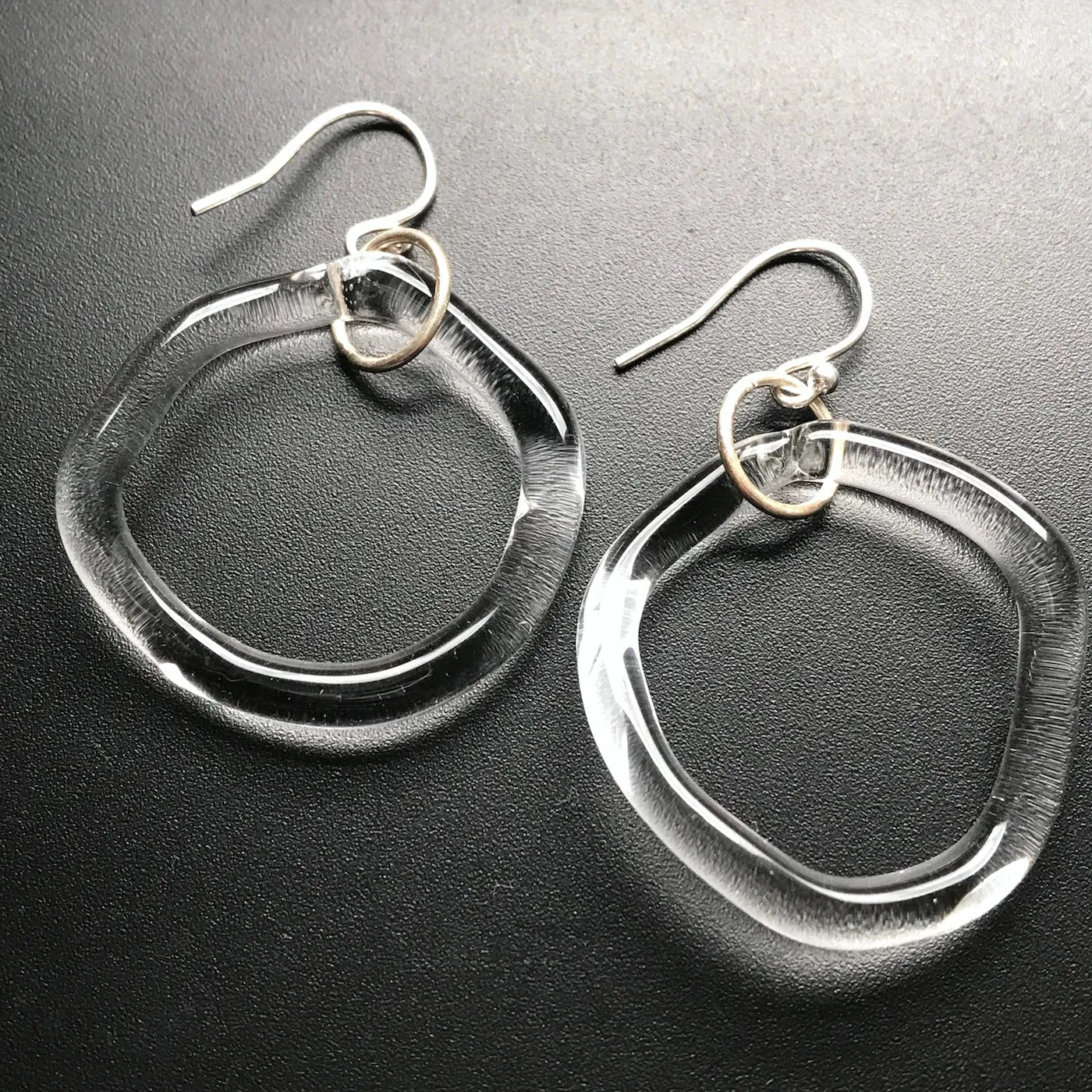 Round Flameworked Glass Earrings by Melanie Davies Persia