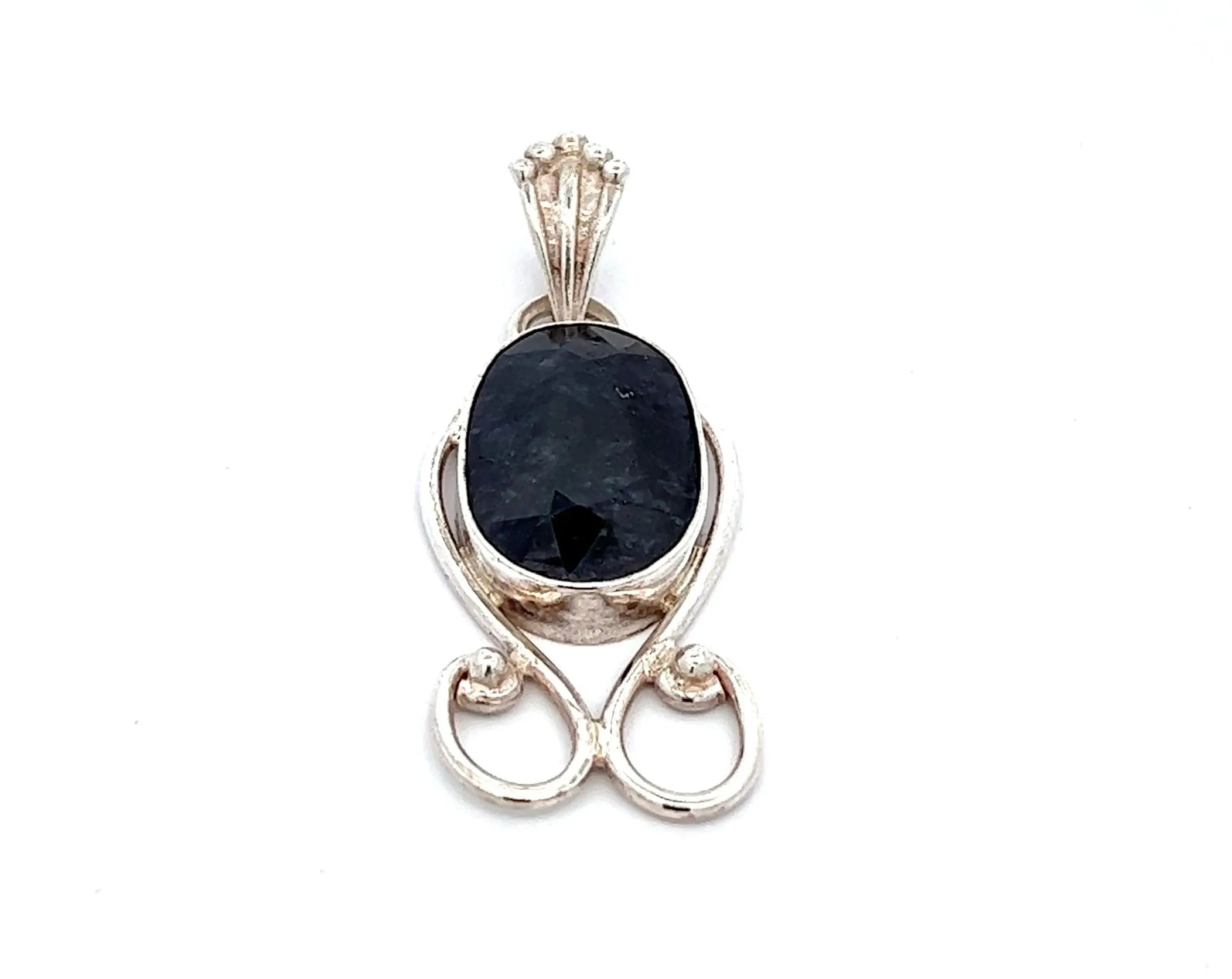 Sapphire 925 Sterling Silver Pendant