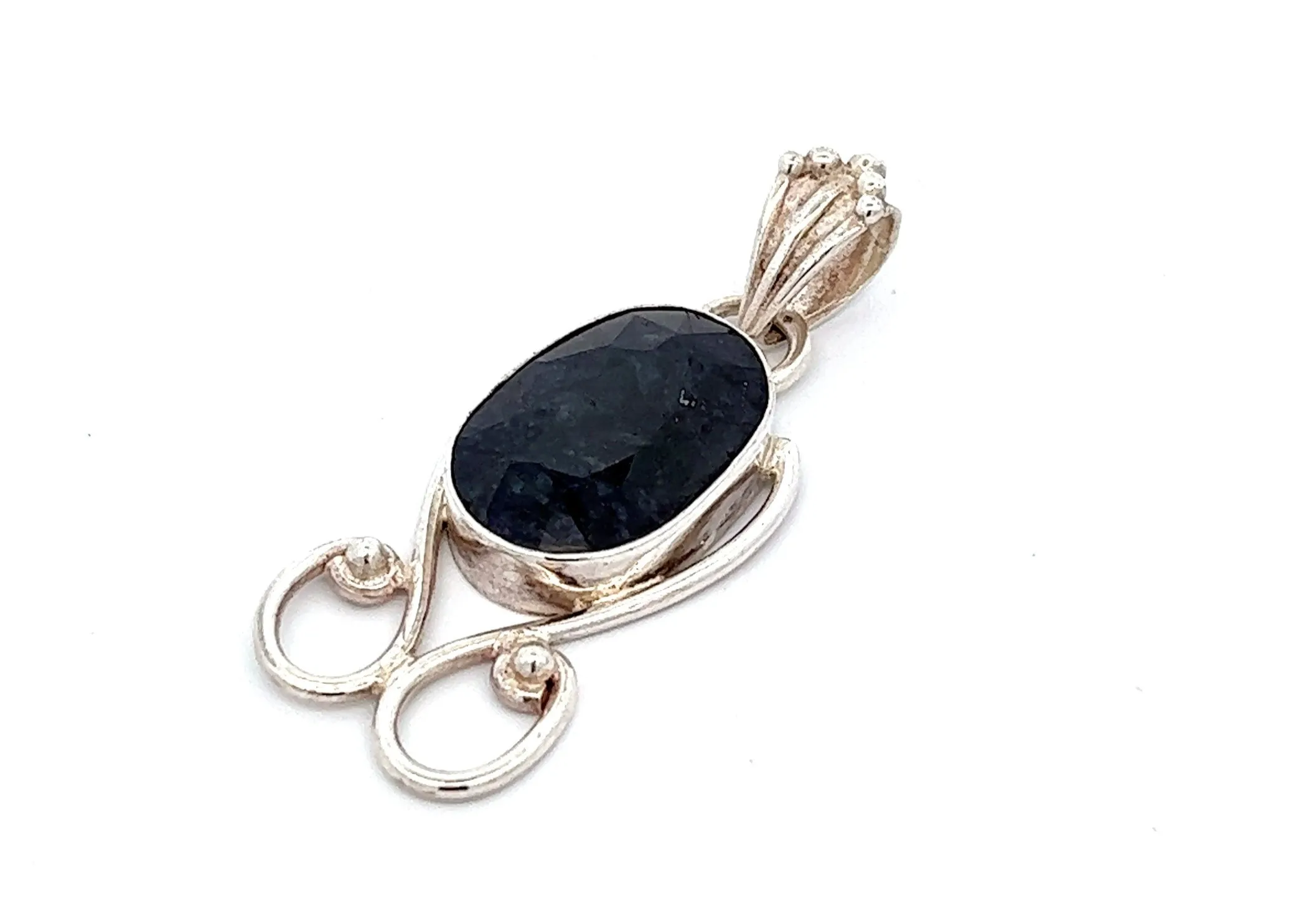 Sapphire 925 Sterling Silver Pendant