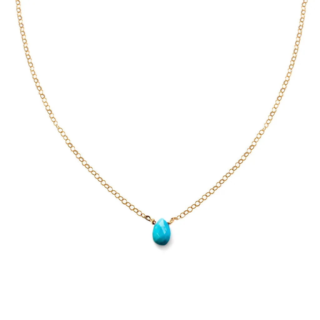 Short Gemstone Necklace - Turquoise