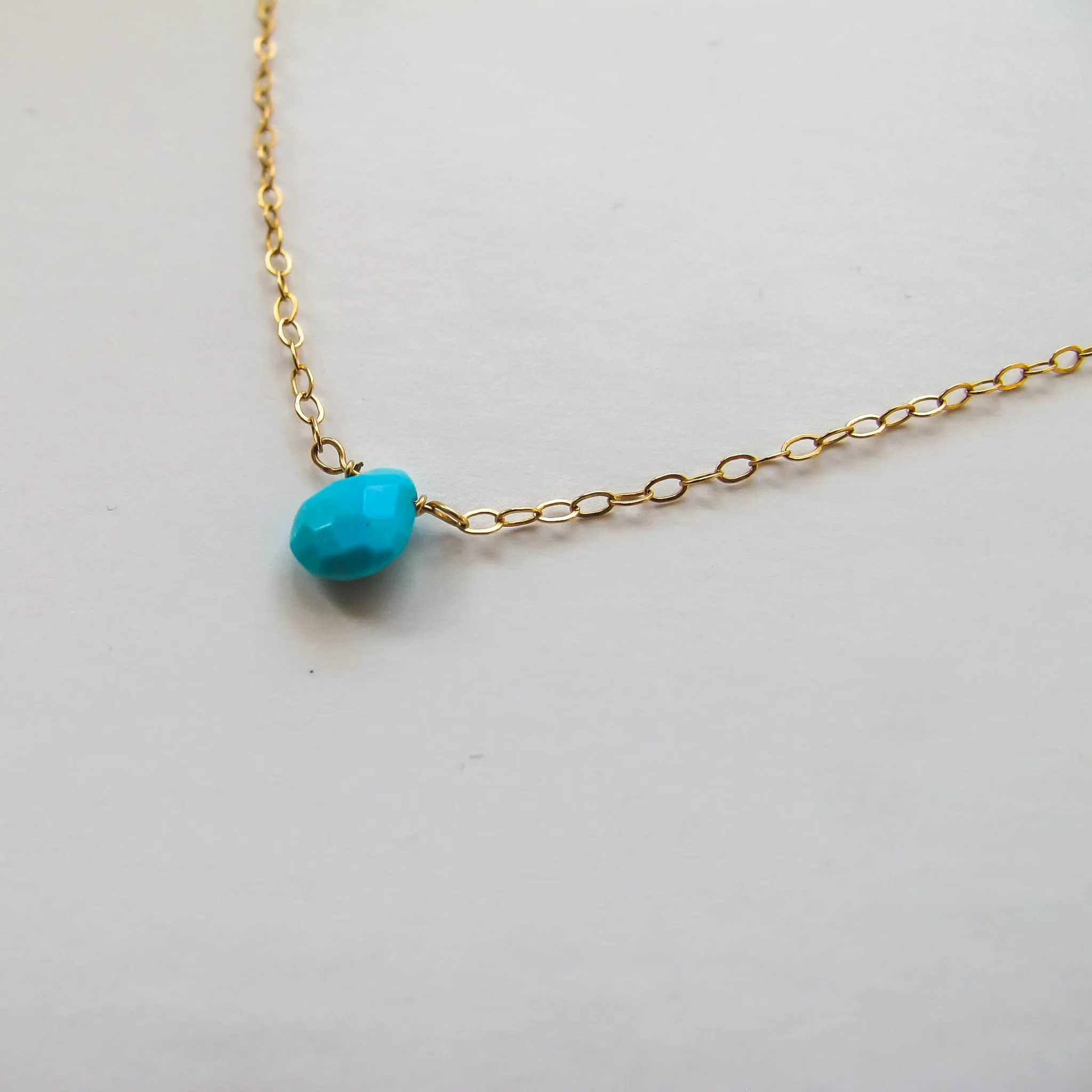 Short Gemstone Necklace - Turquoise