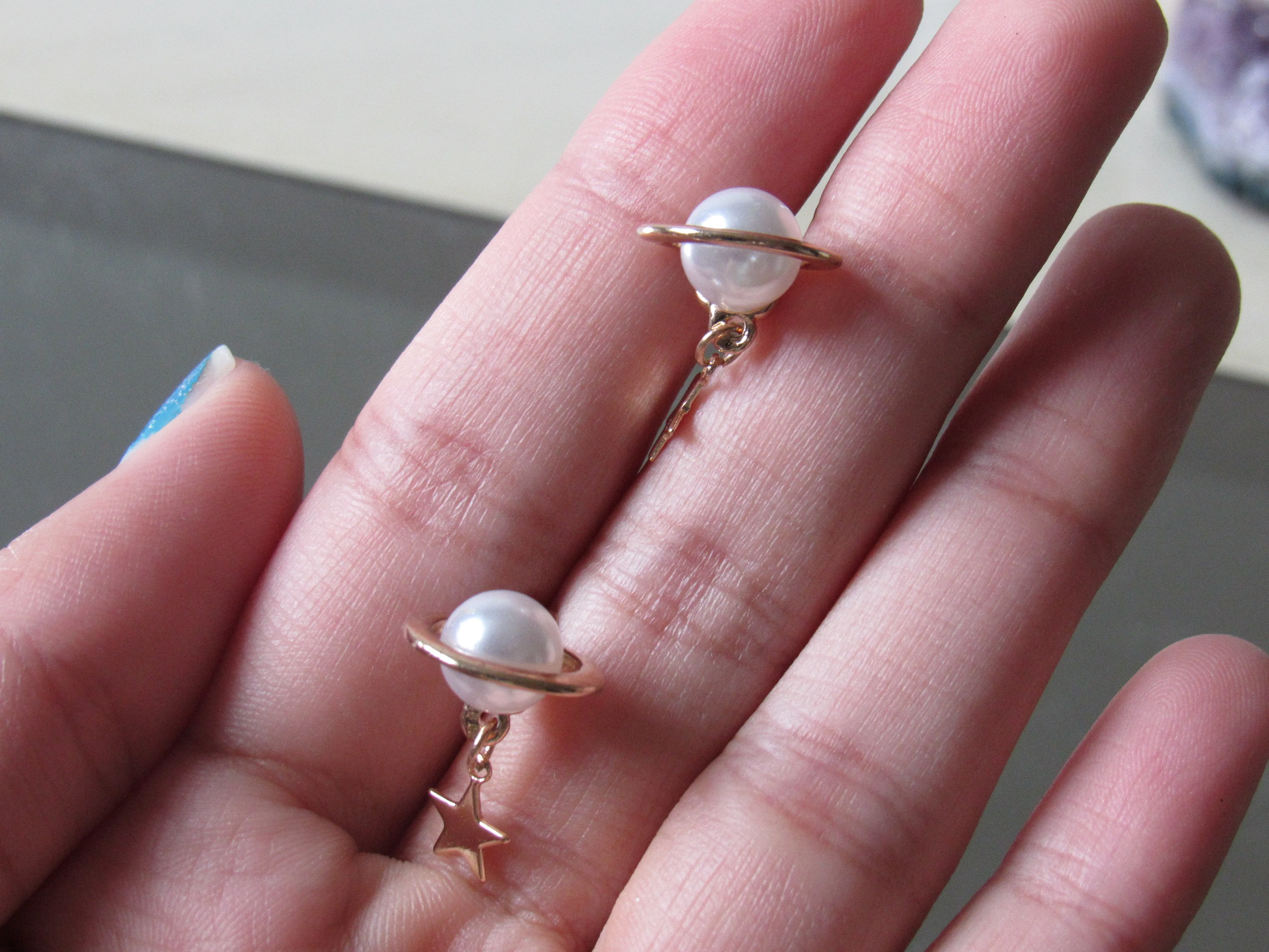 Starry Saturn Earrings (Gold & Silver)