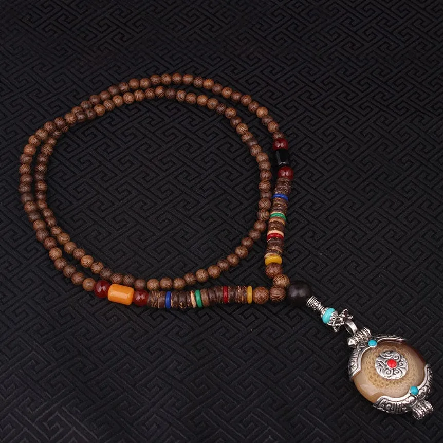 Tibetan Sandalwood Resin Pendant Necklace