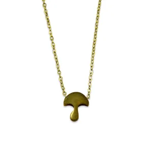 Tiny Mushroom Necklace