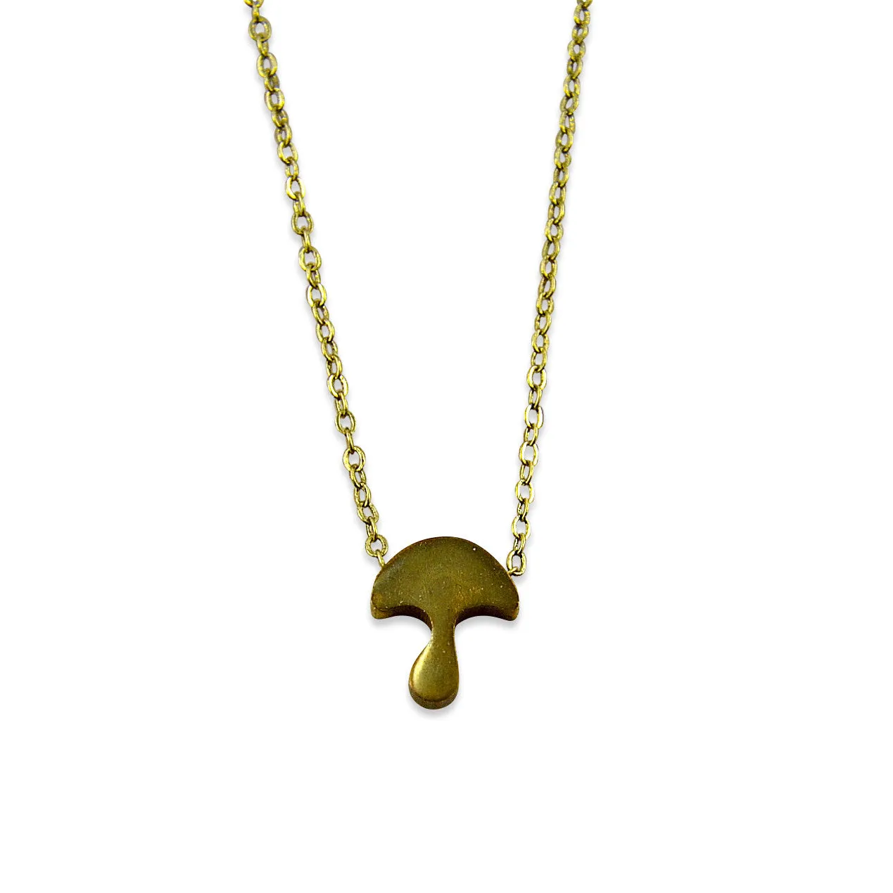 Tiny Mushroom Necklace