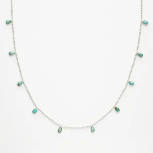 Turquoise Dainty Droplet Necklace