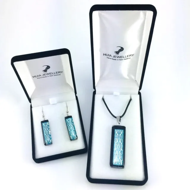 Turquoise Elegance Pendant & Earring Set