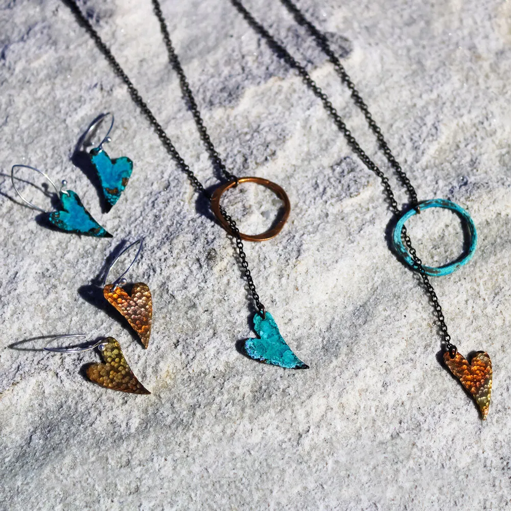 Turquoise Heart Cirque Lariat