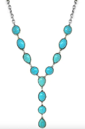 Turquoise Y Necklace