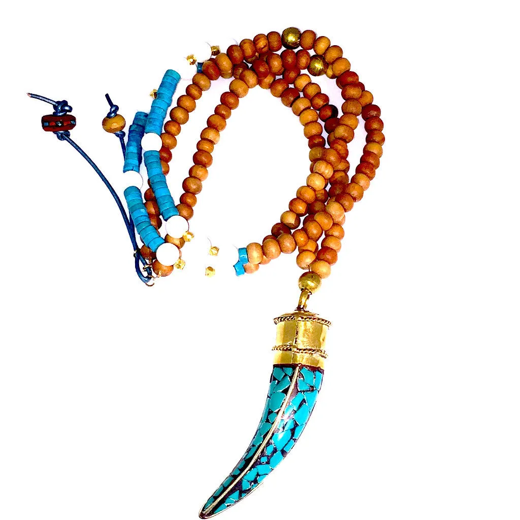 XL turquoise Tusk Necklace